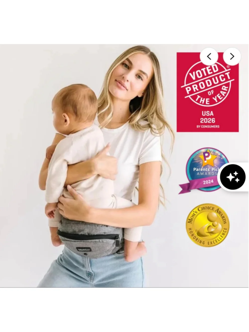 Women's Tushbaby Grey Baby Hip Carrier Bag One Size